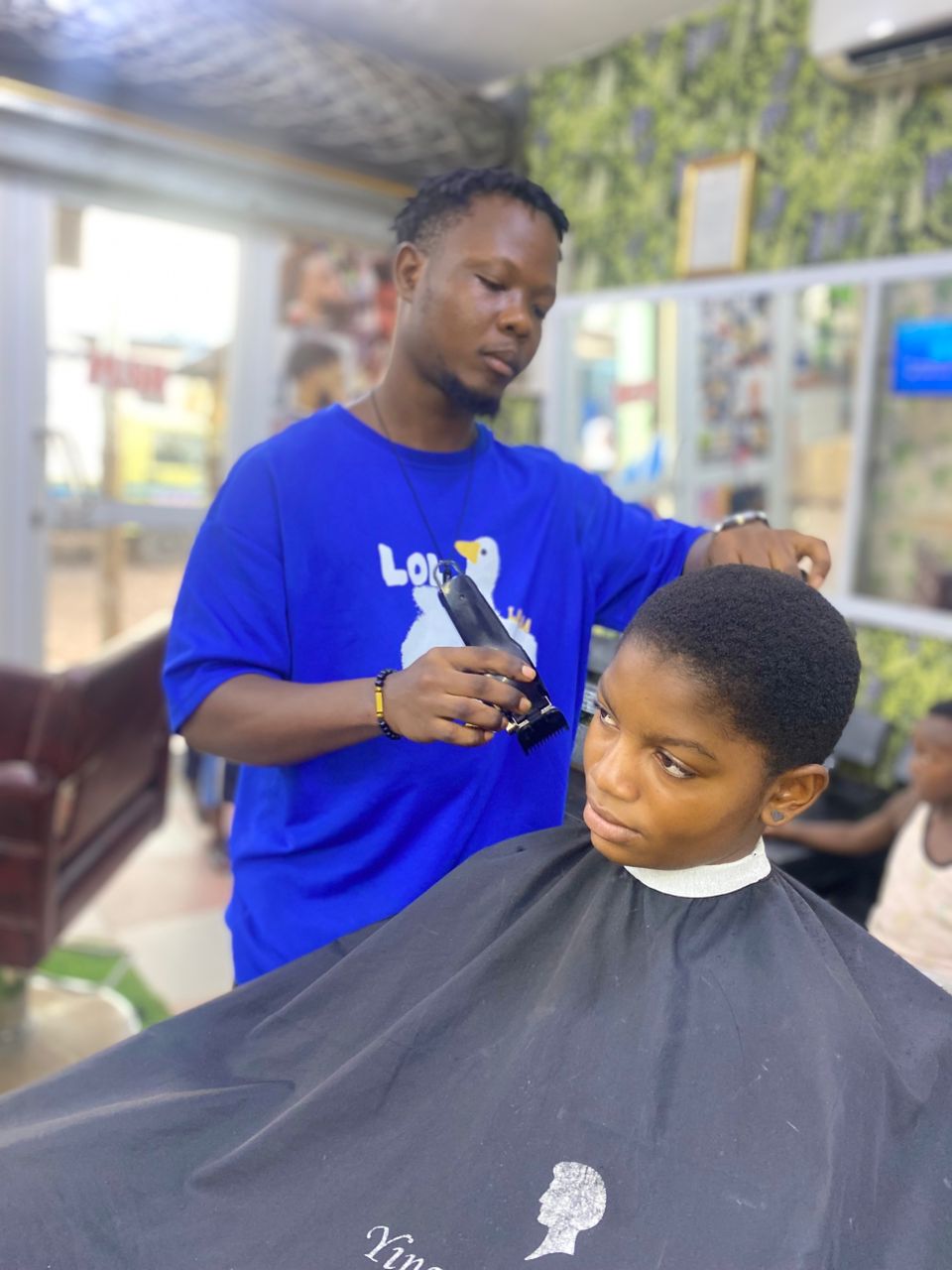 Barber Website Hero Section